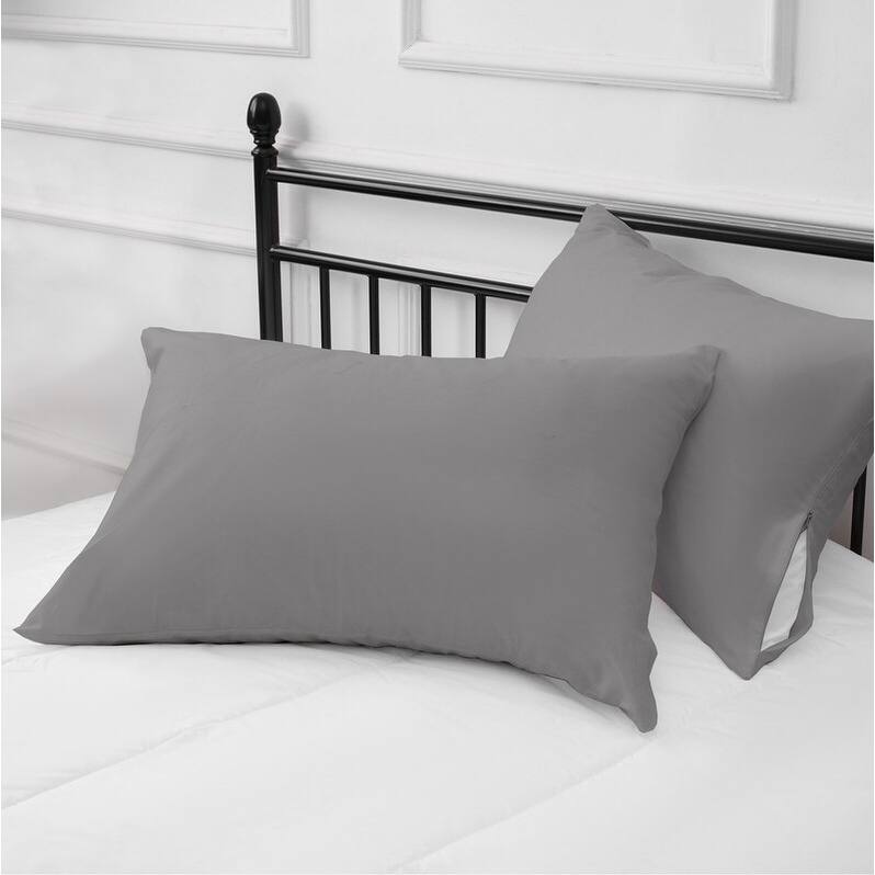 A1HC 100% Organic Cotton Pillowcase, 300 Thread Count, 2-Piece GOTS Certified , Fair Trade Certified, Soft & Silky Sateen Weave
