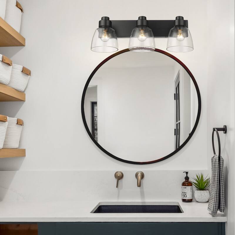 Golden Lighting 0314-BA3 CLR Remy 3 Light 7" Wide Vanity Light