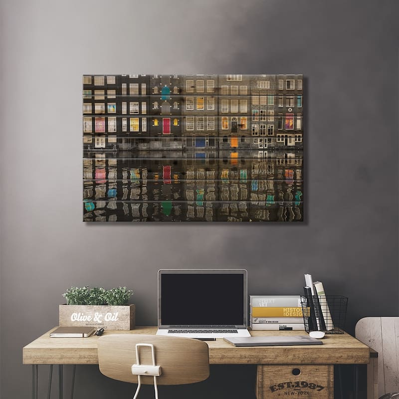 Amsterdam 39 Print On Wood by Igor Shrayer - Multi-Color