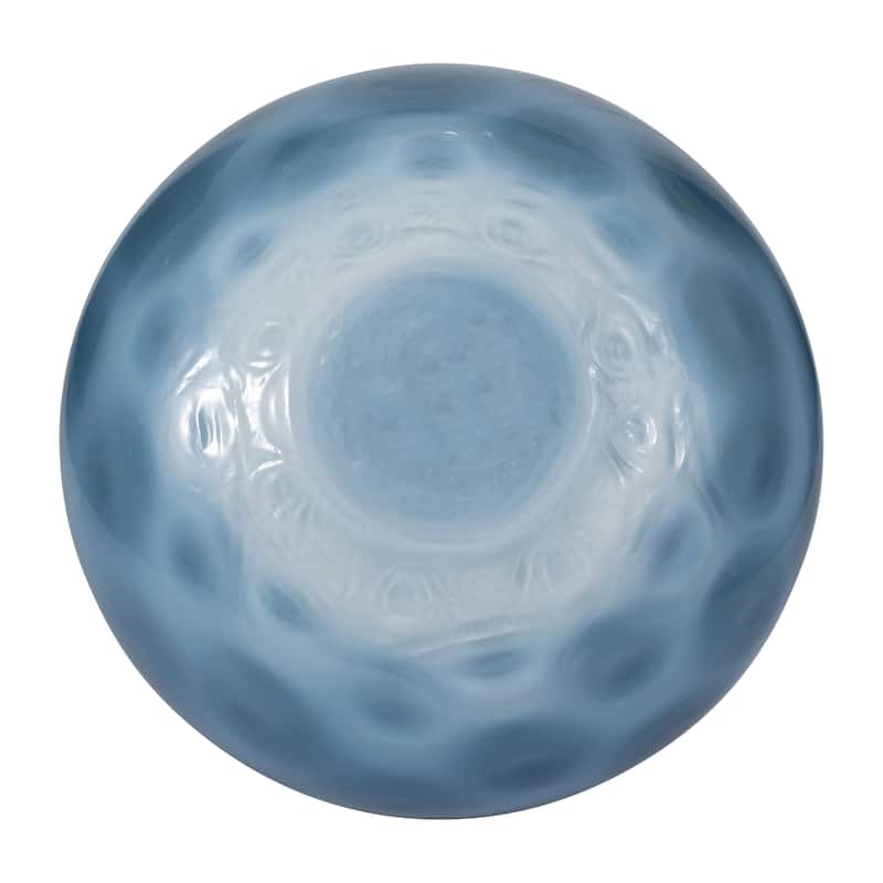 Sagebrook Home Coastal Glass Blue Modern Vase