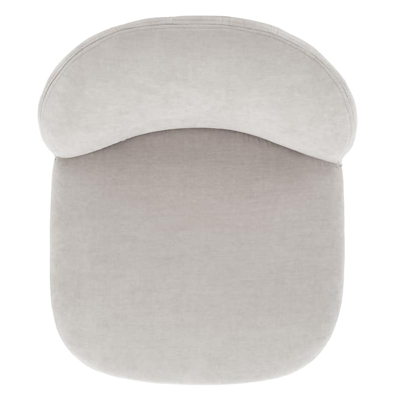 SAFAVIEH Geena Petite Velvet Slipper Chair - 21 In. W x 26 In. D x 26 In. H - 21Wx26Dx26H