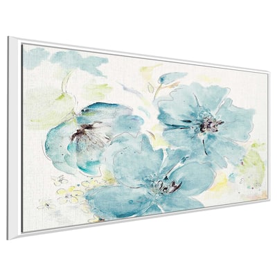 "Nature Inspired In Blue" Print on Floating Canvas