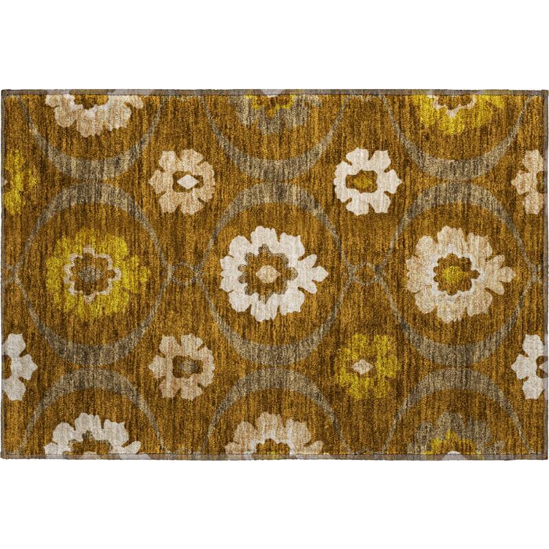 Premium Washable Super Soft Floral Scallops Mayfield Rug