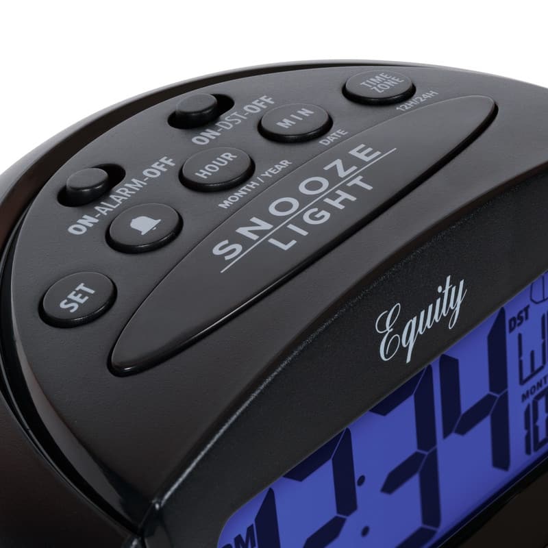 Equity by La Crosse 31022 Insta-Set LCD Alarm Clock