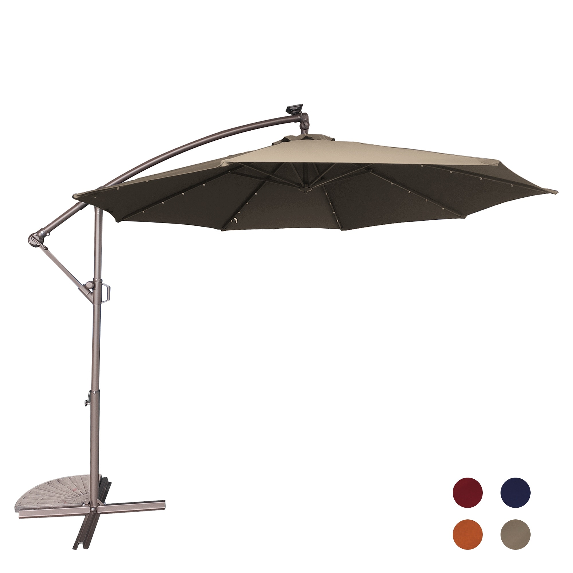120'' LED Lighted Cantilever Umbrella without Base - On Sale - Bed Bath u0026  Beyond - 37561451