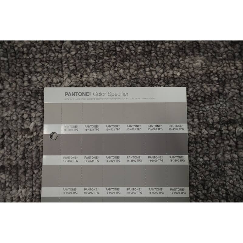 Hand Knotted Oriental 100% Wool Carpet Modern Solid Greys & Charcoal Gabbeh Runner Rug - 5' 0'' X 2' 0''