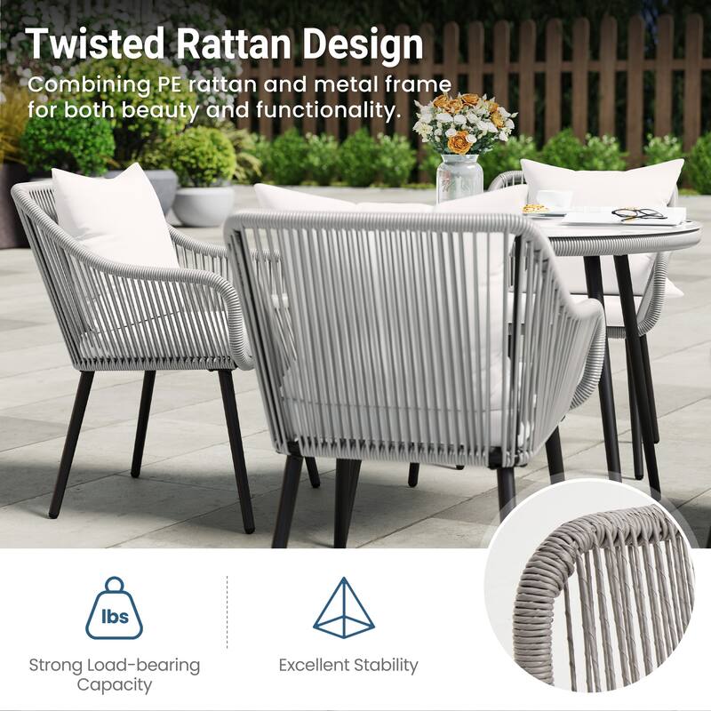 5-Piece Patio Dining Table Set