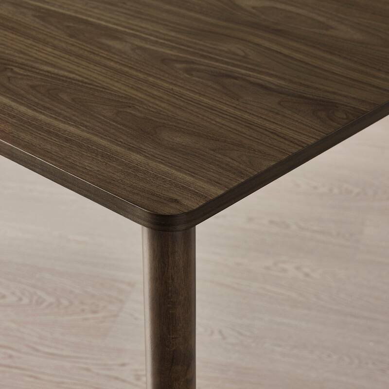 Spruce & Spring 5-Piece Modern Rectangle Dining Table Set with Upholstered Dining Chairs