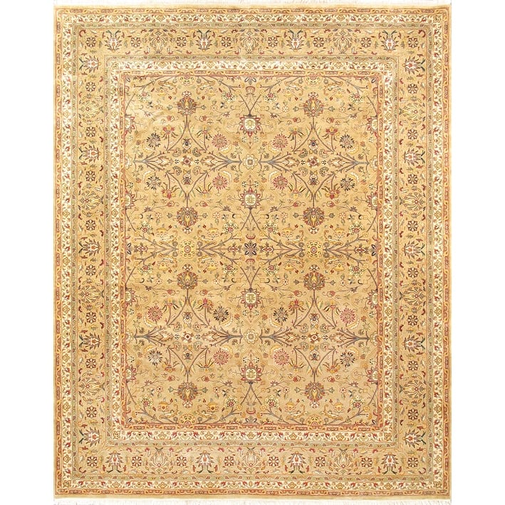 Pasargad Home Baku Hand-Knotted Lamb's Wool Area Rug - 9' 0" X 11'11" - Camel