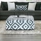 preview thumbnail 2 of 3, Furniture of America Peak Chenille Square USA Made 41-inch Ottoman Grey
