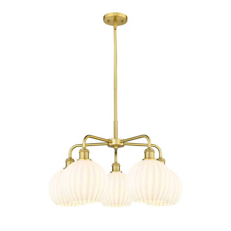 Innovations Lighting 516-5C-16-26-White Venetian-Indoor Chandelier