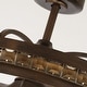 preview thumbnail 13 of 13, 29" Antique Bronze 3-blade Crystal Fandelier Bladeless Ceiling Fan with Light and Remote