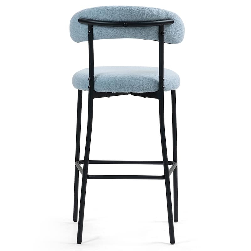 Upholstered Counter Height Bar Stools Side Chairs Set of 2