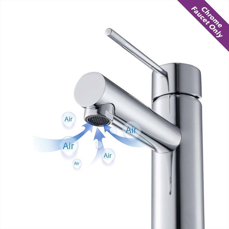 Luxury Solid Brass Single Hole Bathroom Faucet