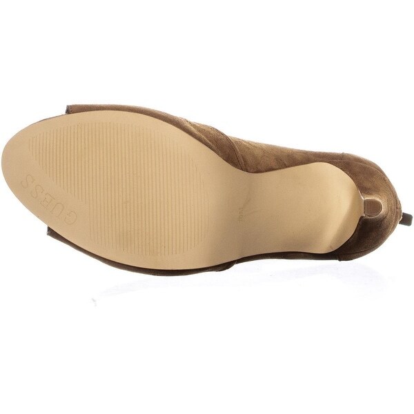 guess alysa peep toe booties