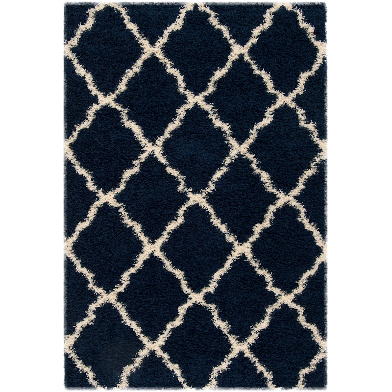 SAFAVIEH Dallas Shag Giusy Trellis 1.5-inch Thick Rug