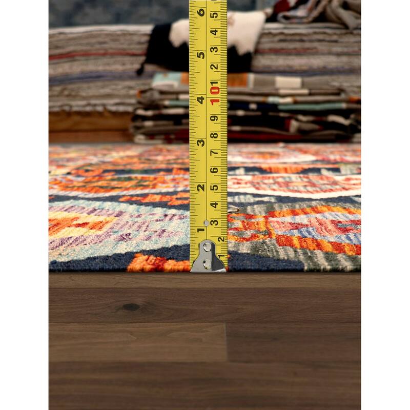 Pasargad Home Kilim Reversible Wool Multicolor Area Rug - 8' 4'' X 11' 1''