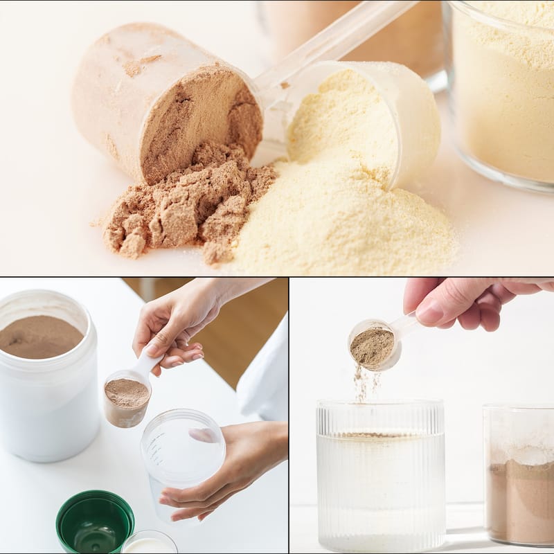 Plastic Measuring Spoons Powder Scoops Spoon Table Spoon,35g/70ml - Clear