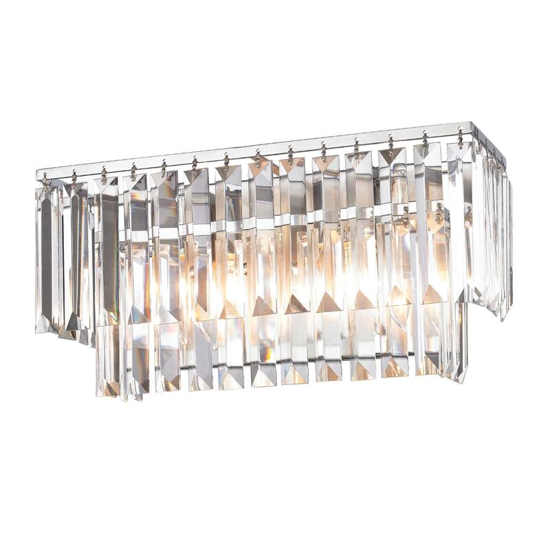Palacial 15-inch Wide 2-Light Vanity Light in Polished Chrome - 15 - 15