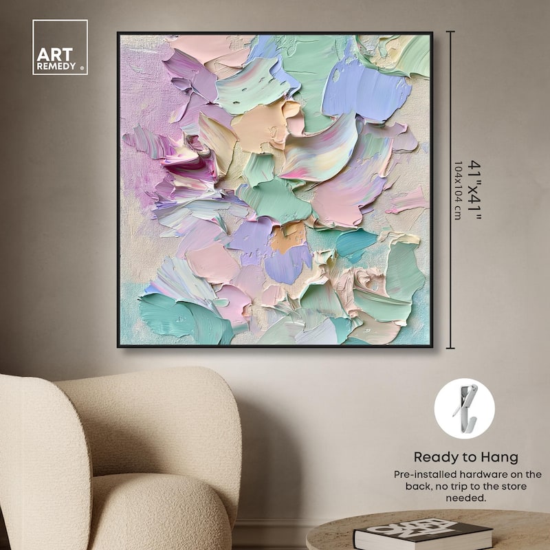 Flowing Mousse II Canvas by Art Remedy