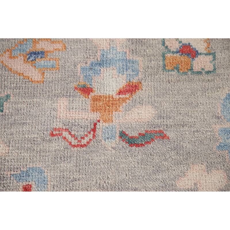 All-Over Oushak Area Rug Wool Carpet - 7'11"x 9'9"