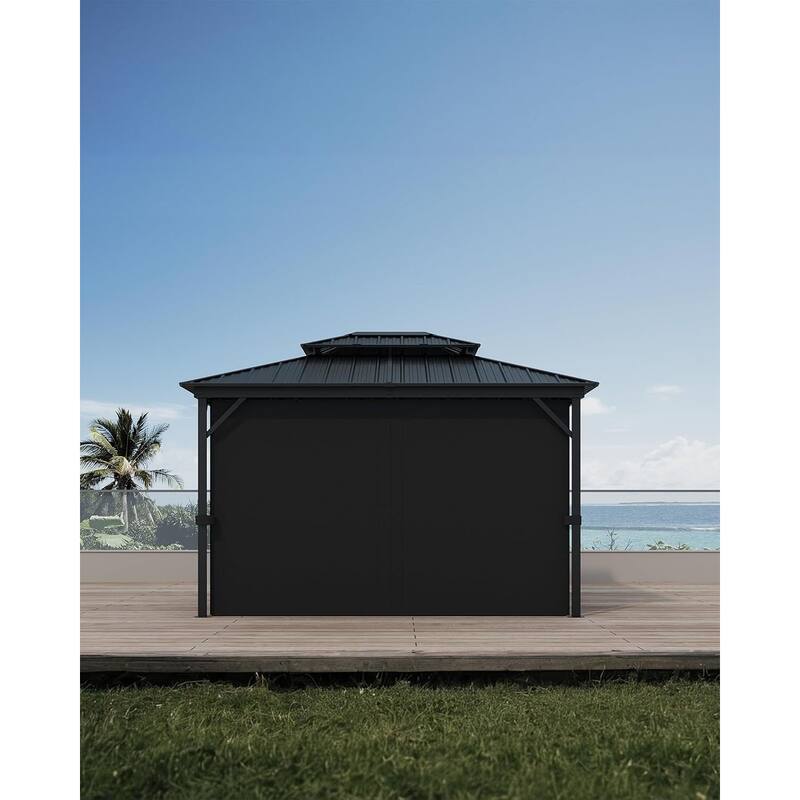 10'x14' Hardtop Gazebo for Patio, Deck, Backyard, Lawn, and Garden - 10X14 Ft