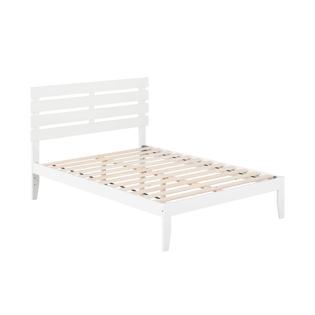 Oxford Full Platform Bed in White