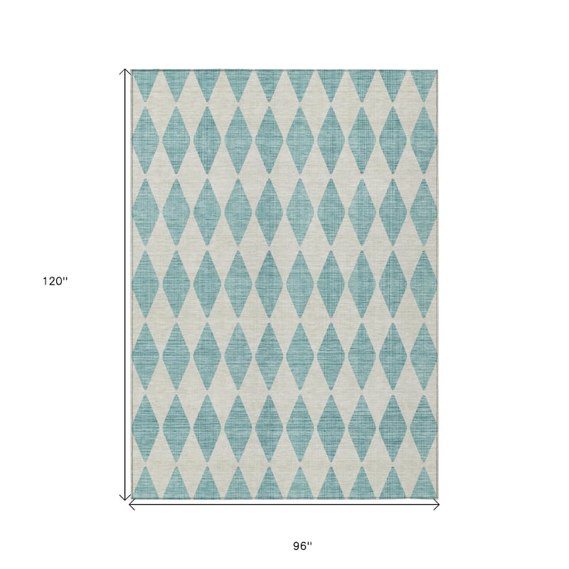 HomeRoots Geometric Transitional Rectangle Outdoor Rug