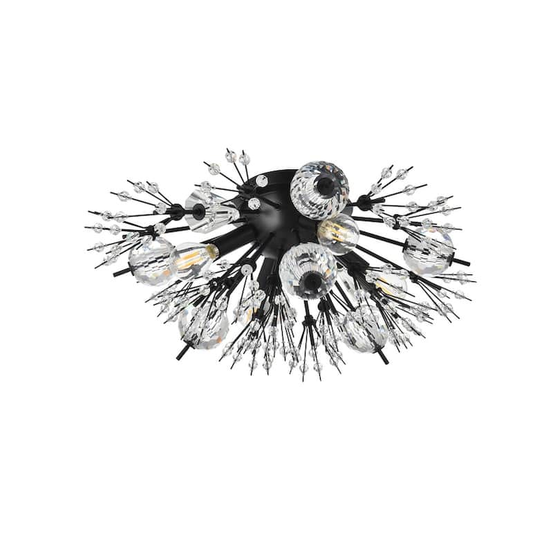 Victor 19 inch Crystal Starburst Wall Sconce - N/A