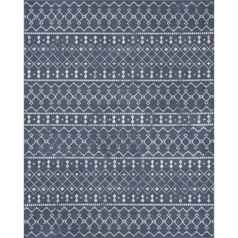 Linx Farmhouse Geometric Indoor Area Rug