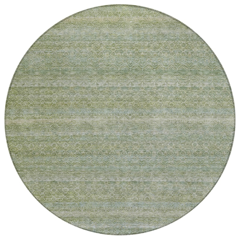 HomeRoots Striped Transitional Rectangle Outdoor Rug