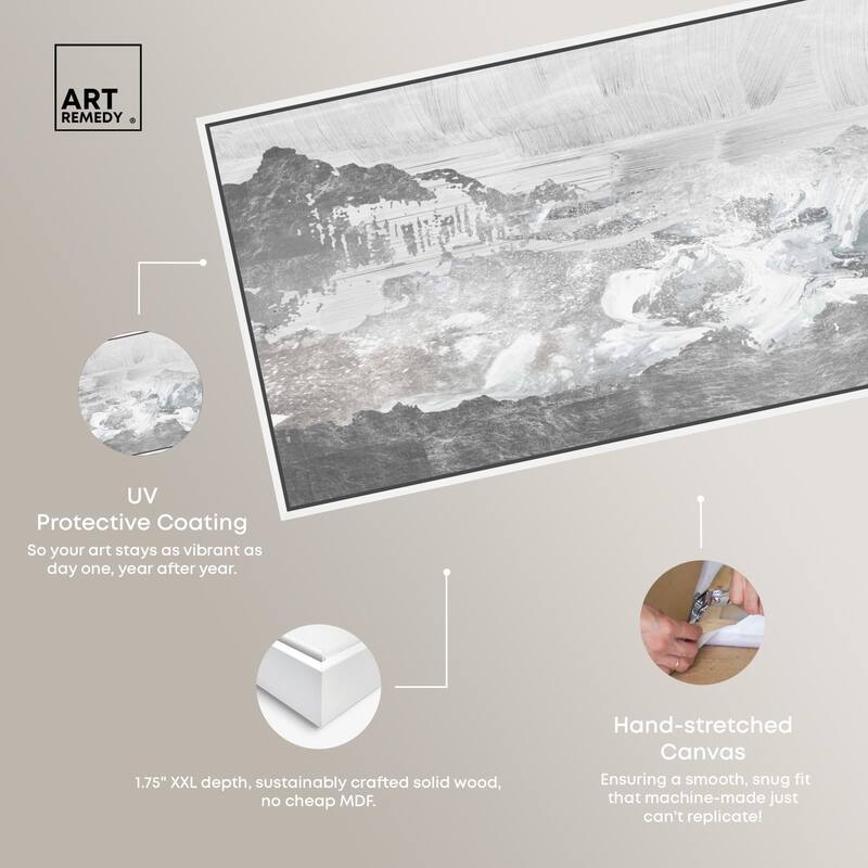 Inspired Neutral Morning Panoramic Canvas by Art Remedy
