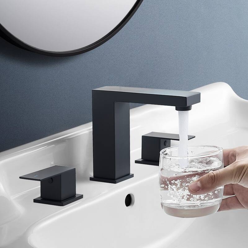 Topcraft Stainless Steel Two Handle Bathroom Sink Faucet