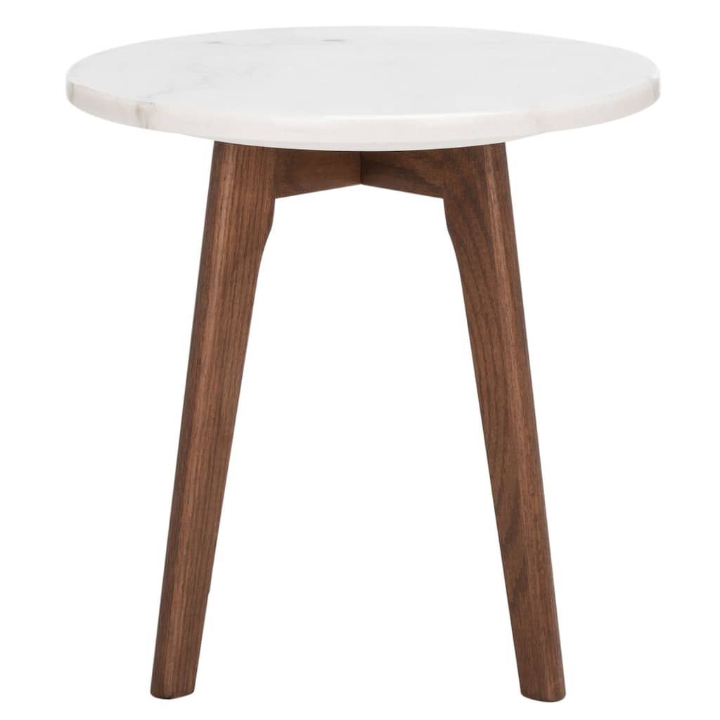 SAFAVIEH Emmer Round Marble End Table - 15.5" W x 15.5" L x 15.5" H - 16Wx16Dx16H