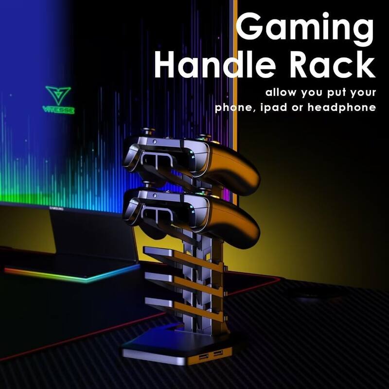 BOSSIN Ergonomic Gaming Desk Z-Shaped Office PC Computer Desk Gamer Tables with Cup Holder and Headphone Hook