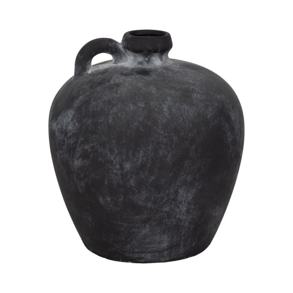 Sagebrook Home Classic Weathered Terracotta Jug Vase - 8" x 8" x 12"