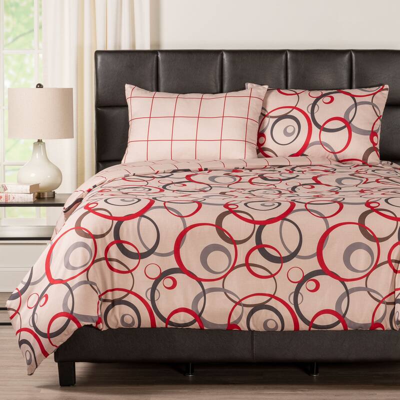 Circlet Reversible Print Duvet Set