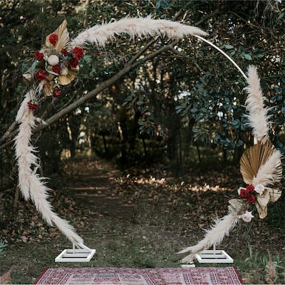 Wedding Arch Stand Circle Metal Backdrop Stand Ceremony Stage