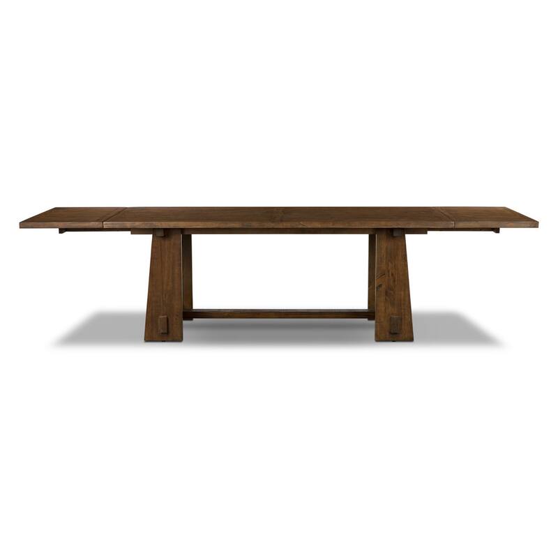Poly & Bark Combe Solid Pine Wood Extension Dining Table (82.5" - 122")