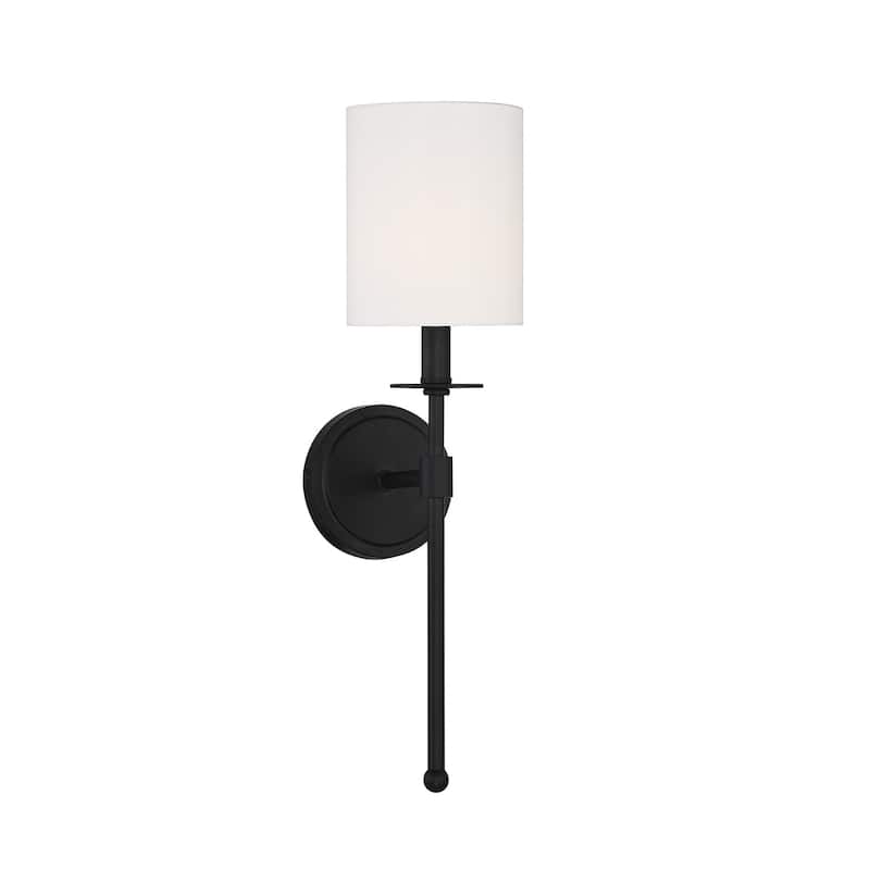 Meridian M90057 20" Tall Wall Sconce - Matte Black