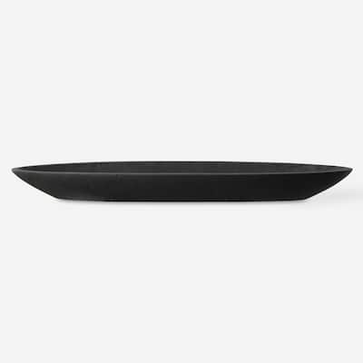 Uttermost Vessel Cast Black Canoe Bowl - 2.75'' H X 29'' W X 6.5'' D