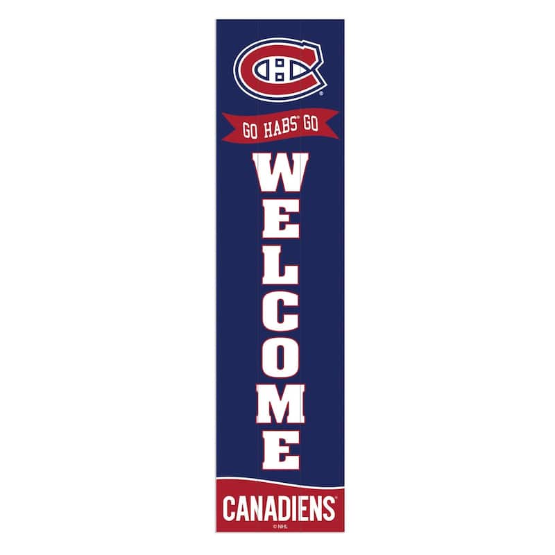 47" Porch Leaner Welcome Wall Sign, Montreal Canadiens