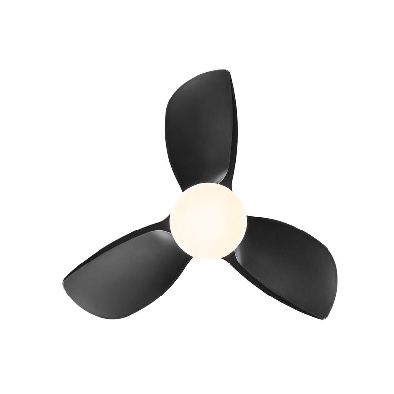 Modern Ceiling Fan Light with 3 Color Temperatures and 3 Blades, 6 Speed Adjustment for Bedroom and Living Room