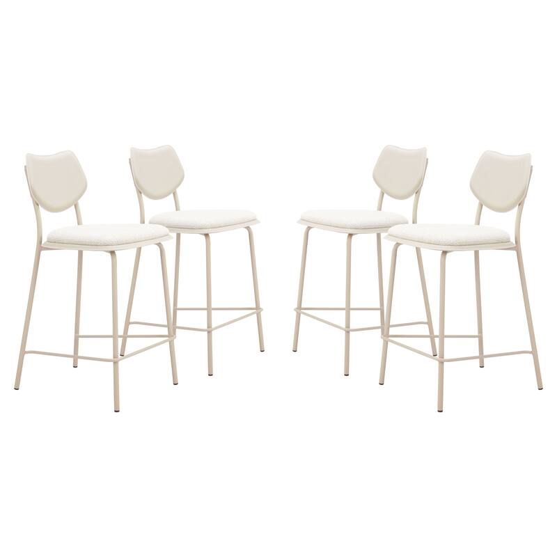 Zeal Counter Stool Light Gray & Beige - Light Gray/Beige