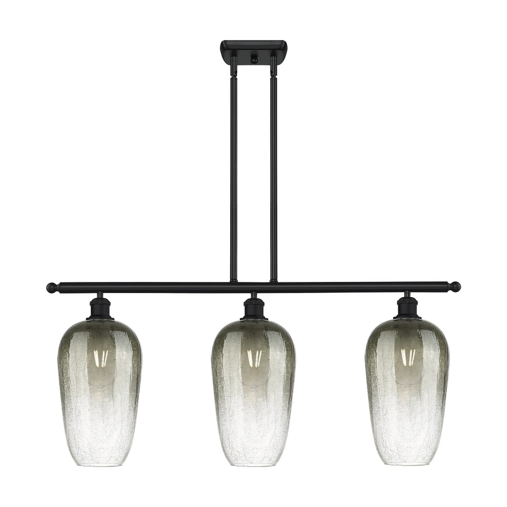 Innovations Lighting Endless Possibilities Ballston - Brookhaven Flute - 3 Light 36" Stem Hung Island Light