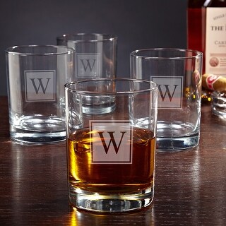 clooney personalized bourbon glasses