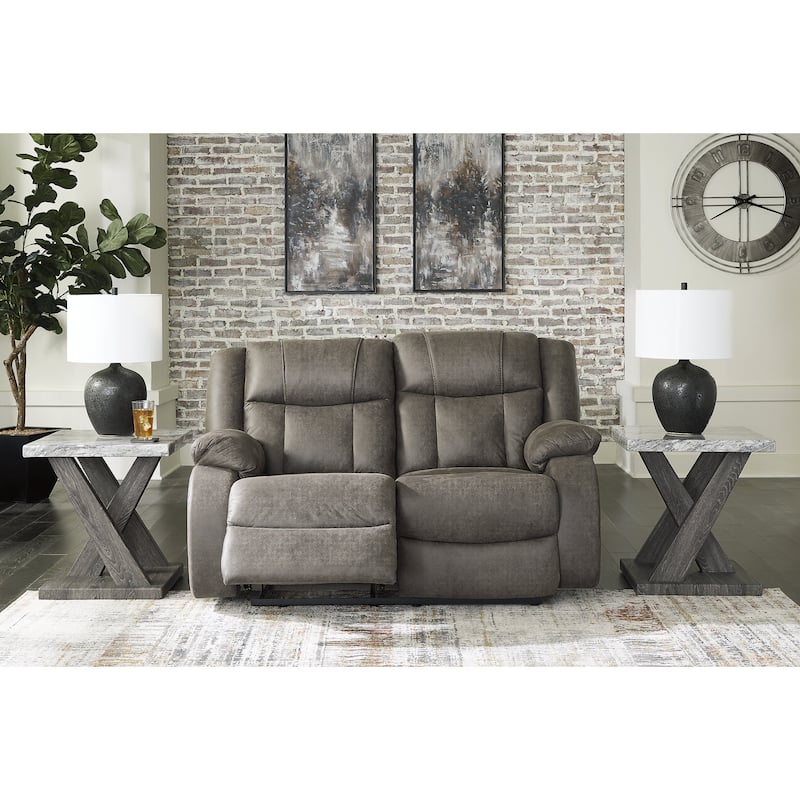 Signature Design by Ashley First Base Gray 2-Piece Upholstery Package - 86" W x 40" D x 41" H