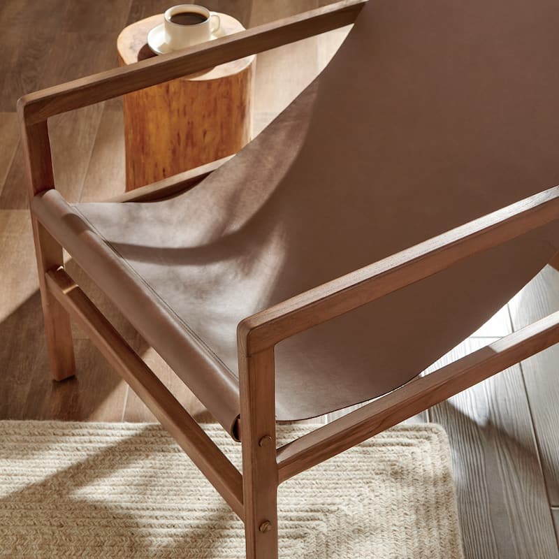 Orín Leather Sling Chair