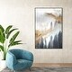 preview thumbnail 8 of 20, Oliver Gal 'Yali Majestic' Abstract Wall Art Framed Canvas Print Paint - Brown, Gray 36 x 54 - Black