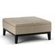 WYNDENHALL Lancaster 36-in. Wide Contemporary Square Table Ottoman